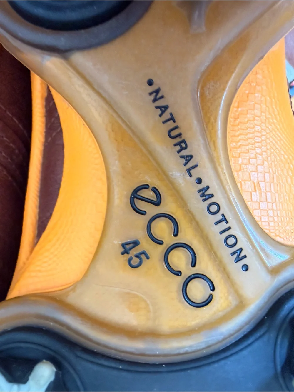 ECCO Mens Golf Shoes Biom Hydromax Cocoa Brown Fanta Lace Up Leather Size 45